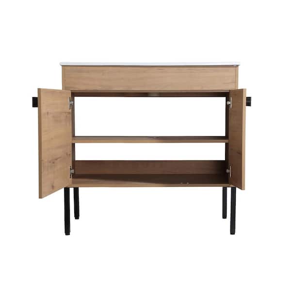 FUNKOL 36 in. W x 18.3 in. D x 35 in. H Modern Freestanding