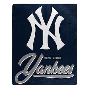 MLB Yankees Signature Raschel Multi-Colored Throw Blanket