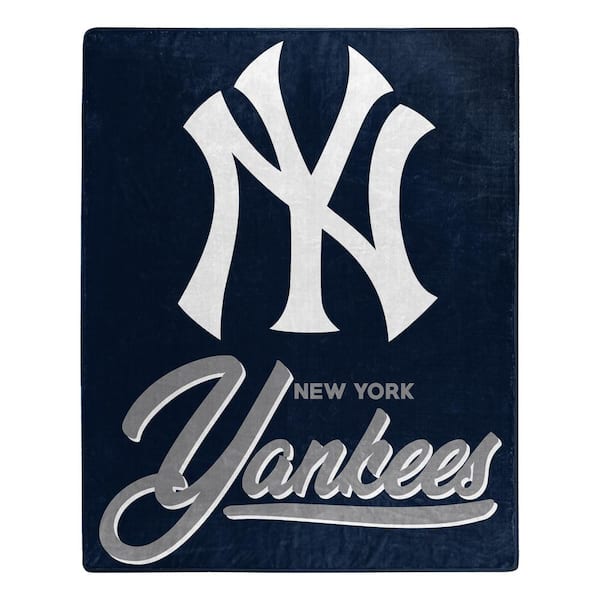 THE NORTHWEST GROUP MLB Yankees Signature Raschel Multi-Colored Throw Blanket