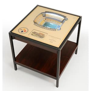 NFL Pittsburgh Steelers 23 in. x 22 in. 25-Layer StadiumViews Lighted End Table - Heinz Field