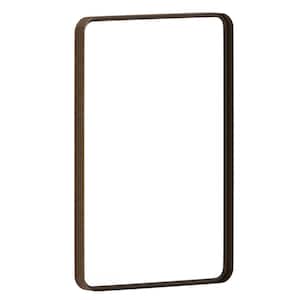 20 in. W x 30 in. H Modern Brushed Bronze Wall Mounted Mirror