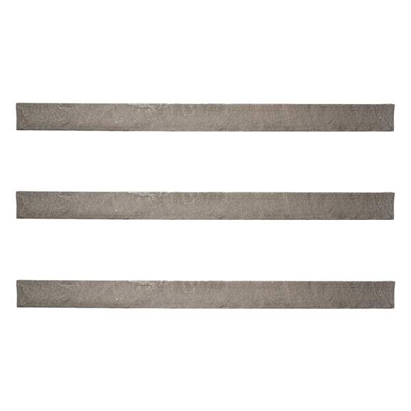 GenStone Stacked Stone 3.5 in. x 48 in. Kenai Faux Trim (3-Pack)