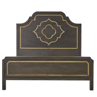 Laila Slate Brown Queen Bed