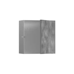 XtraStoris Rock 15 in. W x 15 in. H x 6 in. D Stainless Steel Shower Niche with Tileable Door in Brushed Stainless Steel