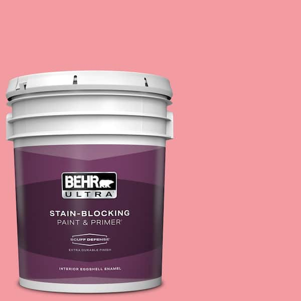 BEHR ULTRA 5 gal. #130B-4 Primrose Garden Extra Durable Eggshell Enamel Interior Paint & Primer