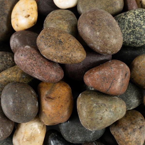 Mixed Polished 0.5 cu. ft. per Bag (0.75 in. to 1.25 in.) Bagged Landscape Pebbles (1 Bag/0.5 cu. ft.)