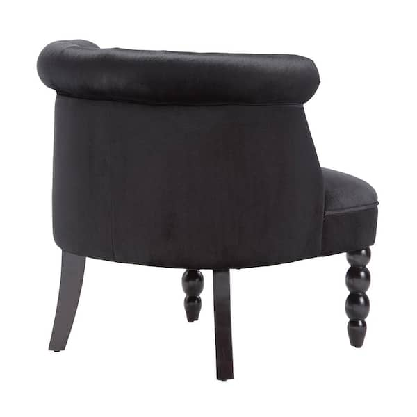 Black velvet chair discount for dressing table