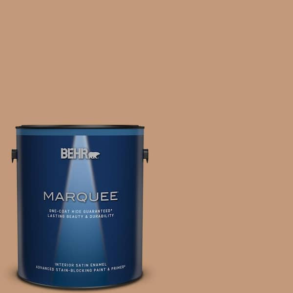 BEHR MARQUEE 1 gal. Home Decorators Collection #HDC-AC-02 Copper Moon One-Coat Hide Satin Enamel Interior Paint & Primer