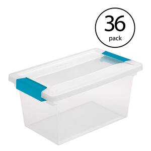 sterilite small clip box clear storage tote container with latching lid