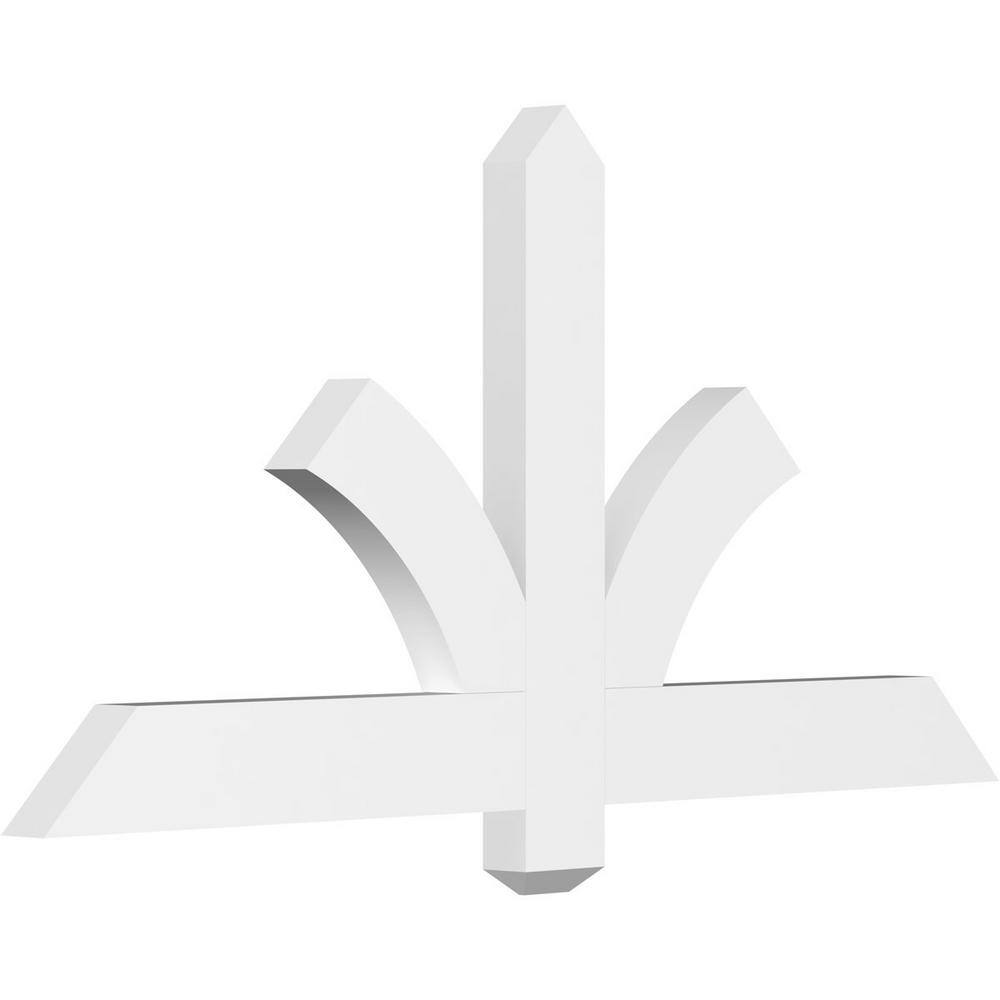 48 in. W x 24 in. H x 2 in. D x 4 in. F, 12/12 Pitch, Redmond Signature Urethane Gable Bracket, Primed Tan price history on PriceWatchPro