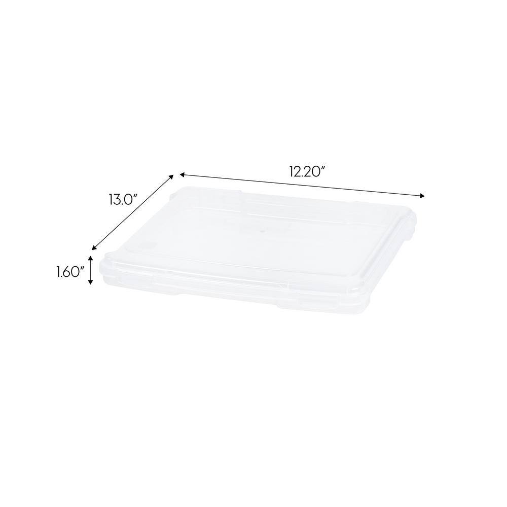 Clear Slim Stackable Lidded Project Case