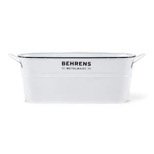 1.75 Gal. Steel Oval Tub in White