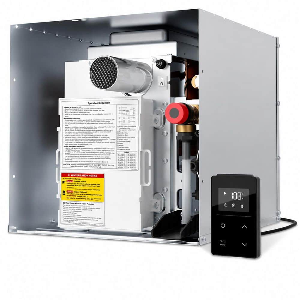 RV Tankless Water Heater Propane Gas On-Demand Instant Hot Water 12V DC CSA Certified with Remote Control price history on PriceWatchPro