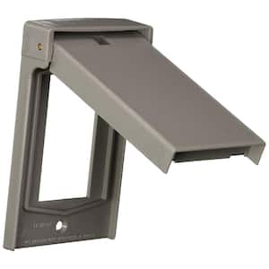 1-Gang Decora Weather-Resistant Vertical Cover, Gray