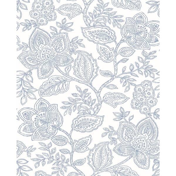 A-Street Prints Larkin Lavender Floral Paper Strippable Roll (Covers 56.4 sq. ft.)