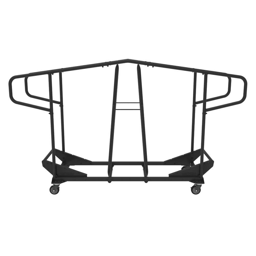 Black Steel Folding Chair Utility Cart for 34 Chairs