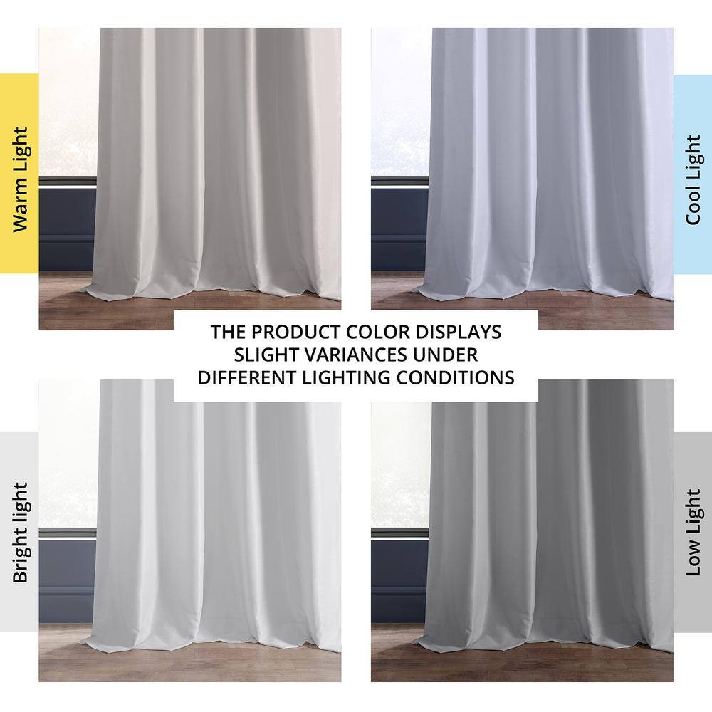 Ice Faux Silk Room-Darkening 108" Window Curtain Panel