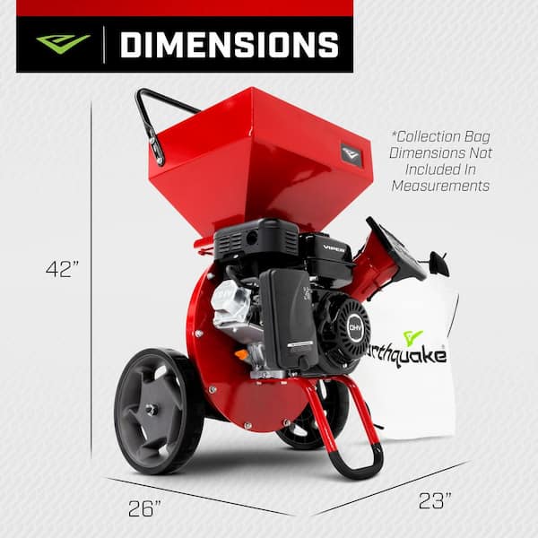 Earthquake 212 cc K32 Heavy-Duty Chipper Shredder 33968 - The Home