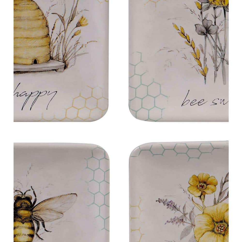 Bee Sweet Multicolored Ceramic 3-D Beehive Teapot