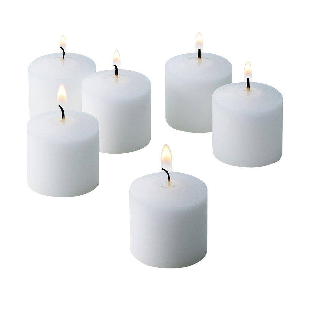 10 Hour White Jasmine Scented Votive Candles Set of 36 Made in USA