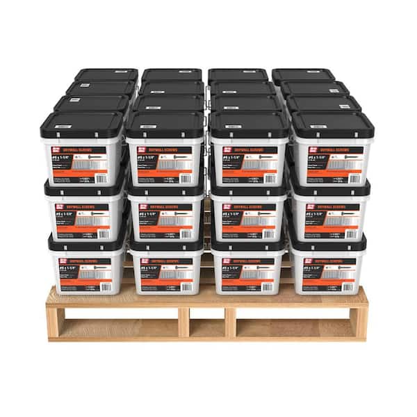 #6 x 1-1/4 in. Phillips Bugle Head Coarse Thread Sharp Point Drywall Screws (25 lbs. /bucket)-(48 Buckets)