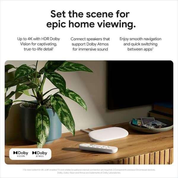 【美品】Google TV Streamer 4K Google TV Streamer 4K Fast Streaming Device in 4K HDR 32 GB of
