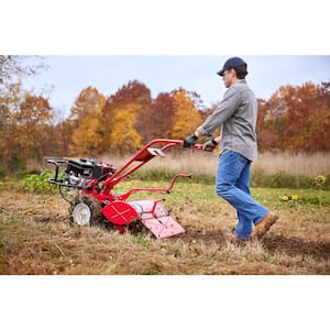 Big Red 20 in. 306cc OHV Electric Start Briggs and Stratton Engine Rear Tine Forward Rotating Gas Garden Tiller