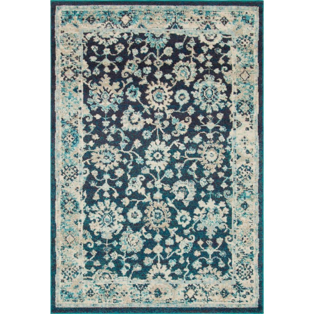 Penrose Krystle Navy Blue 5 ft. 3 in. x 7 ft. 7 in. Area Rug price history on PriceWatchPro