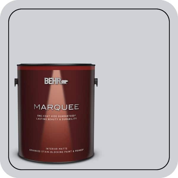 BEHR MARQUEE 1 gal. #MQ3-61 Moonlit Snow One-Coat Hide Matte Interior Paint & Primer