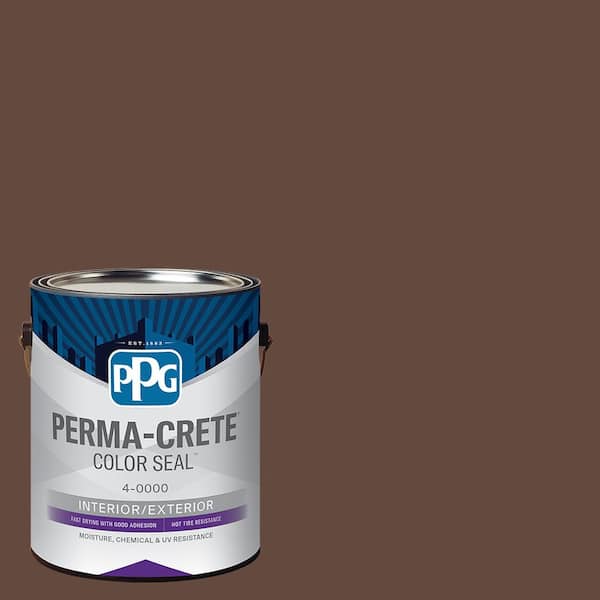 Color Seal 1 gal. PPG1073-7 Fudge Satin Interior/Exterior Concrete Stain