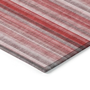 Chantille ACN543 Red 1 ft. 8 in. x 2 ft. 6 in. Machine Washable Indoor/Outdoor Geometric Area Rug