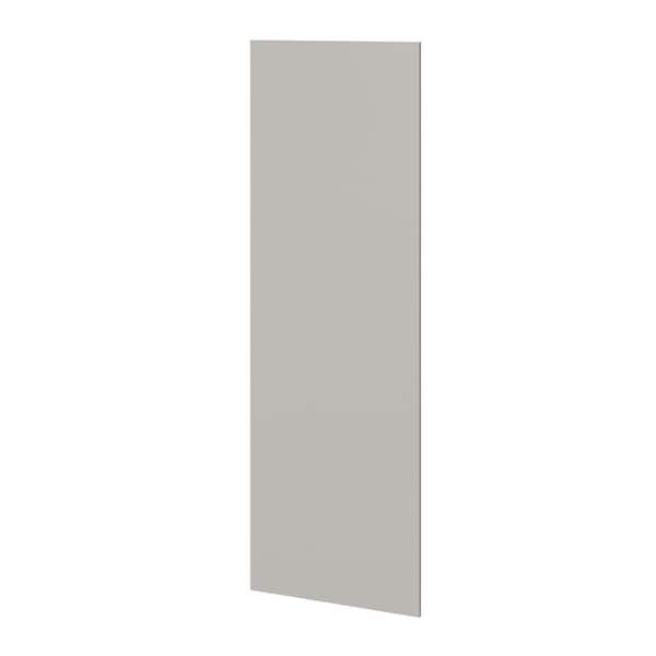 SIMPLY WOODMARK PRO Shaker Full Overlay 32 in. W x 0.75 in. D x 96 in. H Tall Deep Wood End Panel in Stone Gray