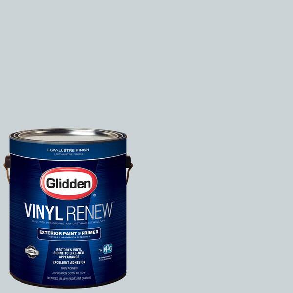Glidden Vinyl Renew 1 gal. #HDGCN41 Quiet Rain Low-Lustre Exterior Paint with Primer