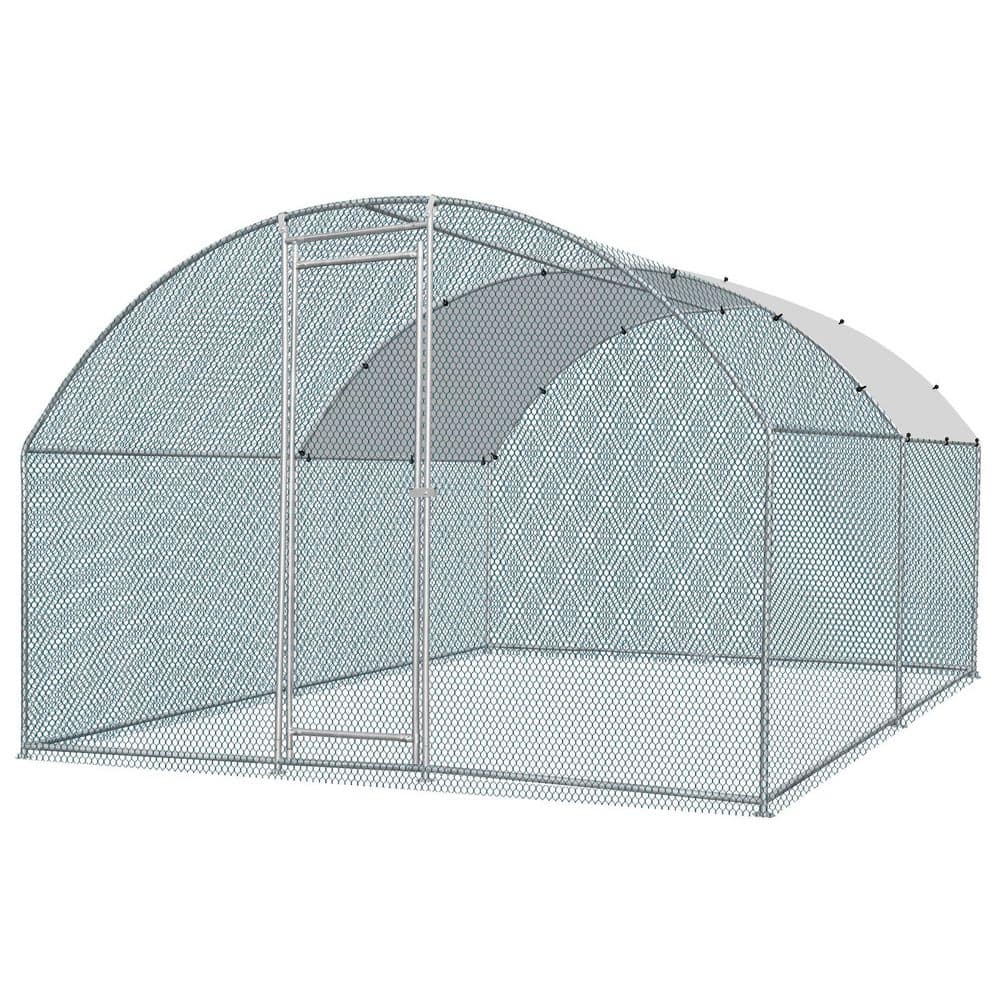 13.1 ft. x 9.8 ft. x 6.5 ft. Large Poultry Fencing Metal Chicken Run House with Waterproof Cover Arch Chicken Coop price history on PriceWatchPro