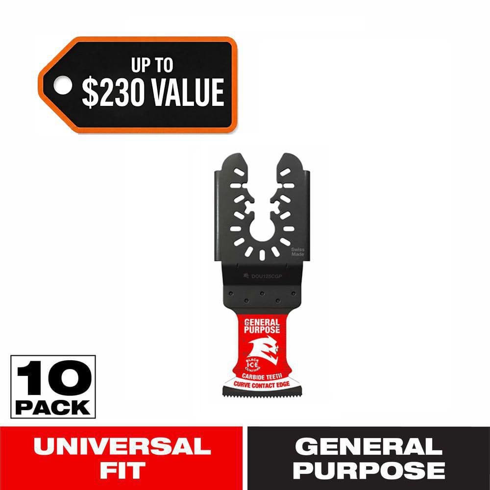 1-1/4 in. AMPED Demo Demon Universal Fit Carbide Teeth Oscillating Blade for General Purpose (10-Pack) price history on PriceWatchPro