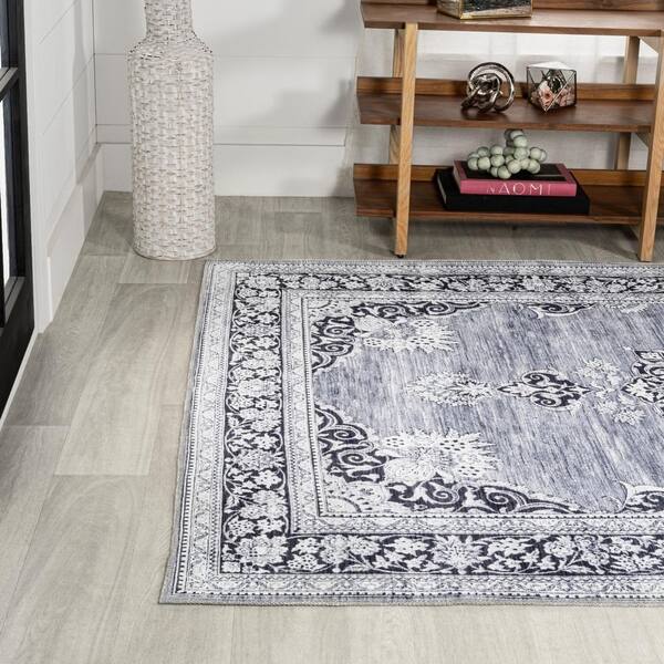 Style Haven Marissa Washable Distressed Oriental Sage Green/ Grey Area Rug  - On Sale - Bed Bath & Beyond - 35738009