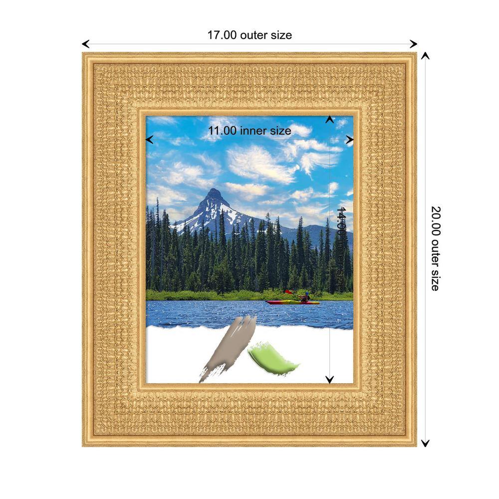 Trellis Gold 11x14 Wood Wall Picture Frame
