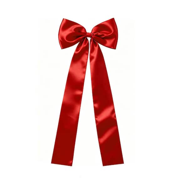 Wrinkle‑Resistant Oversized Satin Tree Top Bow, Reusable for Wreath, Mantel, Door, Staircase, Party Decor, Easy Hang