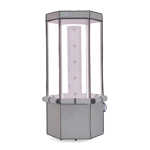 AEROSPRING 27 Plant Indoor Vertical Hydroponic Growing System, Gray