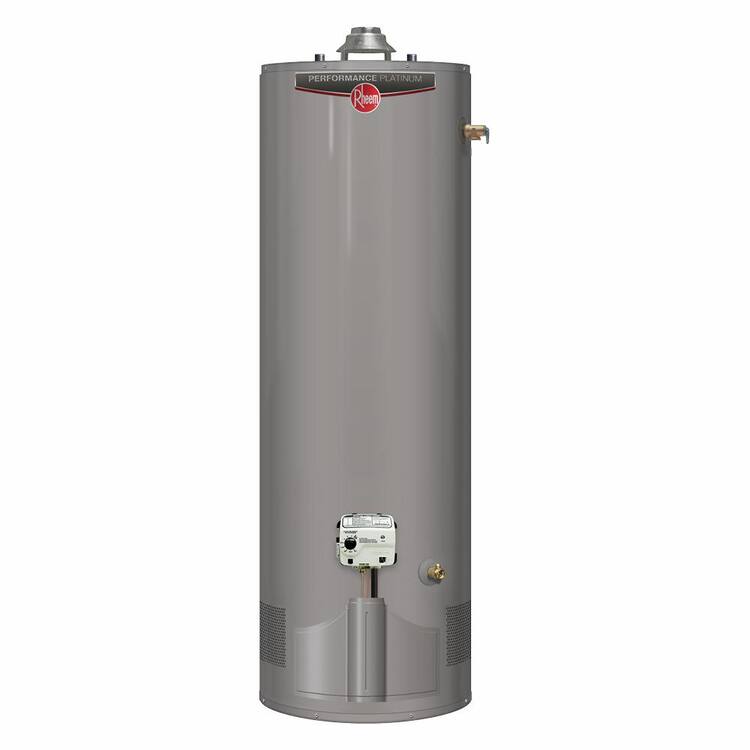 Rheem Performance Platinum 50 Gal. Tall 12 Year 38,000 BTU Ultra Low ...