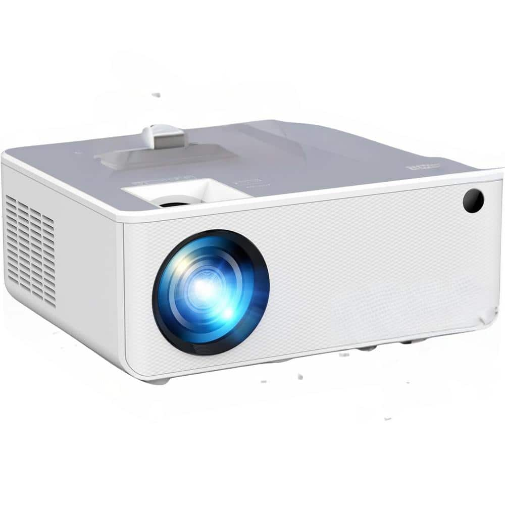 1920 x 1080 Full HD WiFi Bluetooth Mini Portable Projector with 12000 Lumens & Compatible for Smartphone, HDMI, AV, USB -  Lukyamzn, PH012LT025