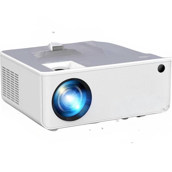 Lukyamzn 1920 x 1080 Full HD WiFi Bluetooth Mini Portable Projector with 12000 Lumens & Compatible for Smartphone, HDMI, AV, USB
