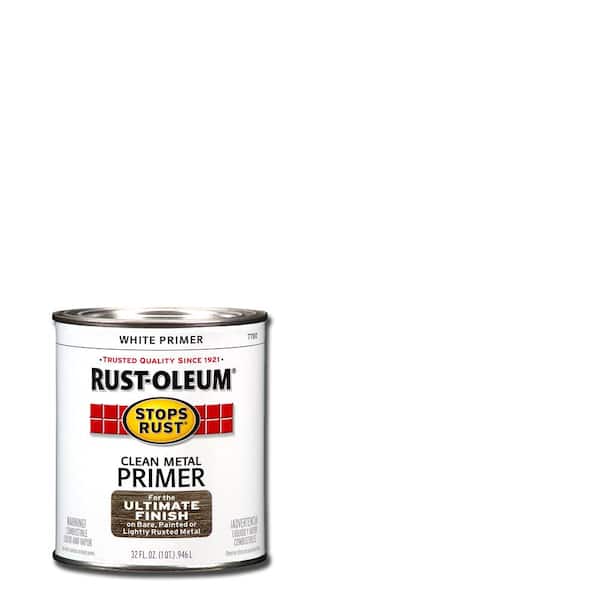 Rust-Oleum Stops Rust 1 qt. Flat White Clean Metal Primer 7780502