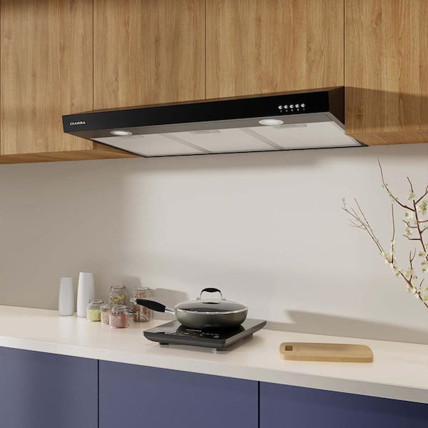  CIARRA Range Hood 30 inch Under Cabinet Ductless Vent Hood for  Kitchen Stove Hood with 3 Speed Exhaust Fan in Stainless Steel : Appliances