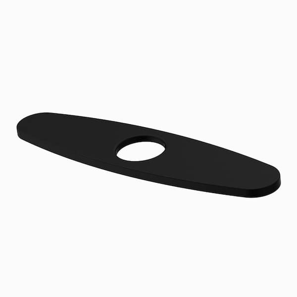 10 in. Deck Plate in Matte Black