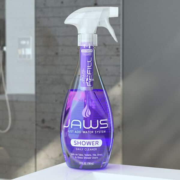 JAWS 27 oz. Ammonia-Free Glass Cleaner - Reusable Spray Bottle and