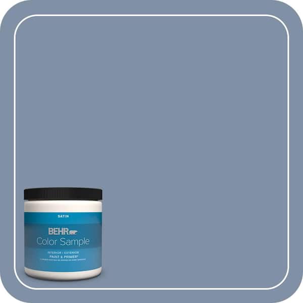 BEHR PREMIUM PLUS 8 oz. #MQ5-16 Montage Satin Enamel Interior/Exterior Paint & Primer Color Sample