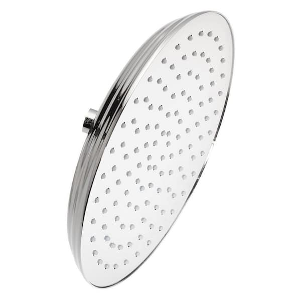 1-Spray Patterns with 2.5 GPM 10 in. Wall Mount Full Fixed Shower Head with No Additional Features in Chrome