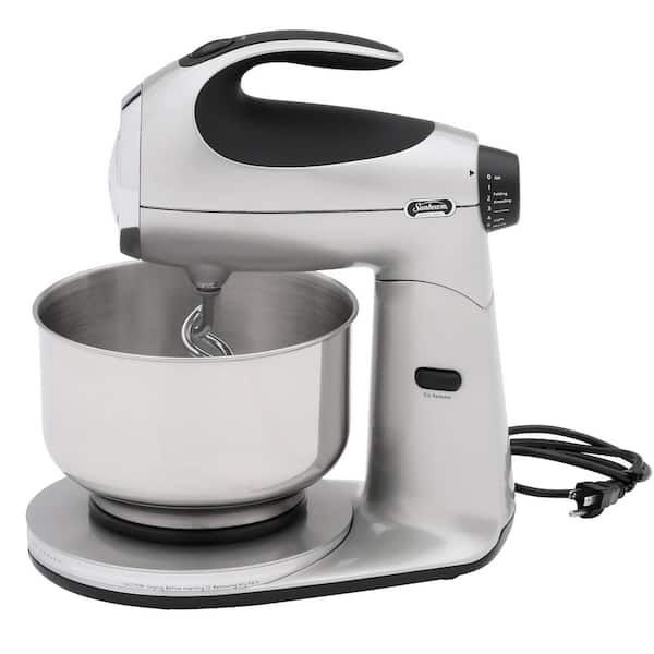 Sunbeam Heritage 4.6 Qt. 12-Speed Stainless Stand Mixer with Beater and Dough Hook Attachments