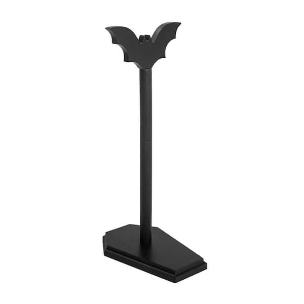 Bat Paper Towel Holder, 15 in. H Black Halloween Gothic Freestanding Paper Towel Holder for Kitchen and Bathroom